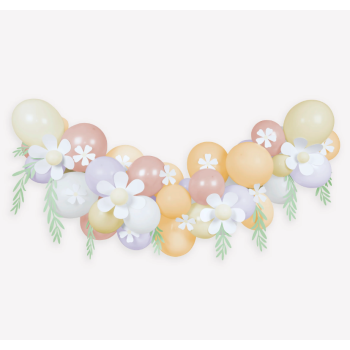 Meri Meri - Papatya Balon Zinciri - Pastel - 51 Balon Meri Meri - Papatya Balon Zinciri - Pastel - 51 Balon