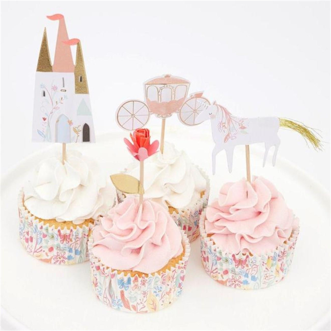 Meri Meri - Princess Cupcake Kit - Prenses Cupcake Kit - 636997268101 Meri Meri - Princess Cupcake Kit - Prenses Cupcake Kit - ST00157 - 636997268101