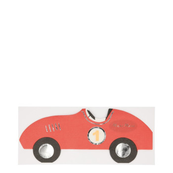 Meri Meri - Race Car Napkins - Yarış Arabası Peçete - 16'Lı Meri Meri - Race Car Napkins - Yarış Arabası Peçete - 16'Lı