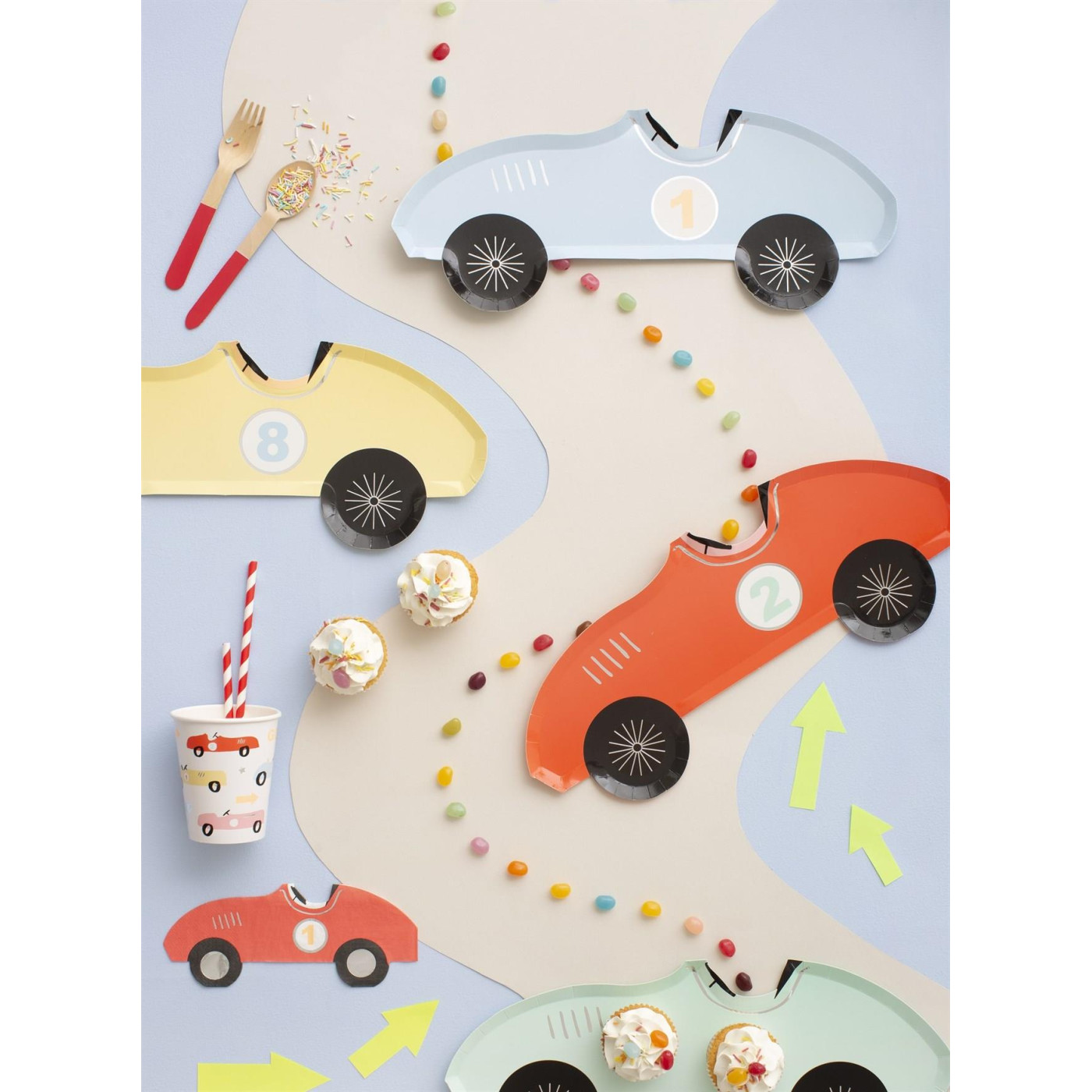 Meri Meri - Race Car Napkins - Yarış Arabası Peçete - 16Lı - 636997259567 Meri Meri - Race Car Napkins - Yarış Arabası Peçete - 16Lı - ST00159 - 636997259567