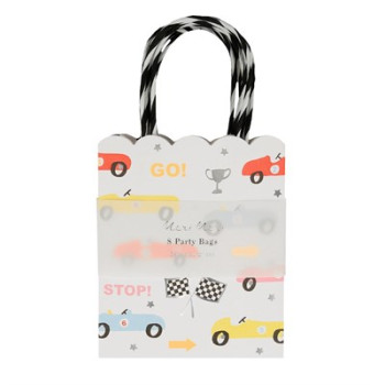 Meri Meri - Race Car Party Bags - Yarış Arabaları Parti Çantaları - 8'Li Meri Meri - Race Car Party Bags - Yarış Arabaları Parti Çantaları - 8'Li