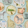 Meri Meri - Safari Plates - Safari Tabak - 8Li Meri Meri - Safari Plates - Safari Tabak - 8Li