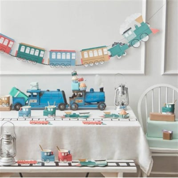 Meri Meri - Train Garland - Tren Asılan Süs Meri Meri - Train Garland - Tren Asılan Süs