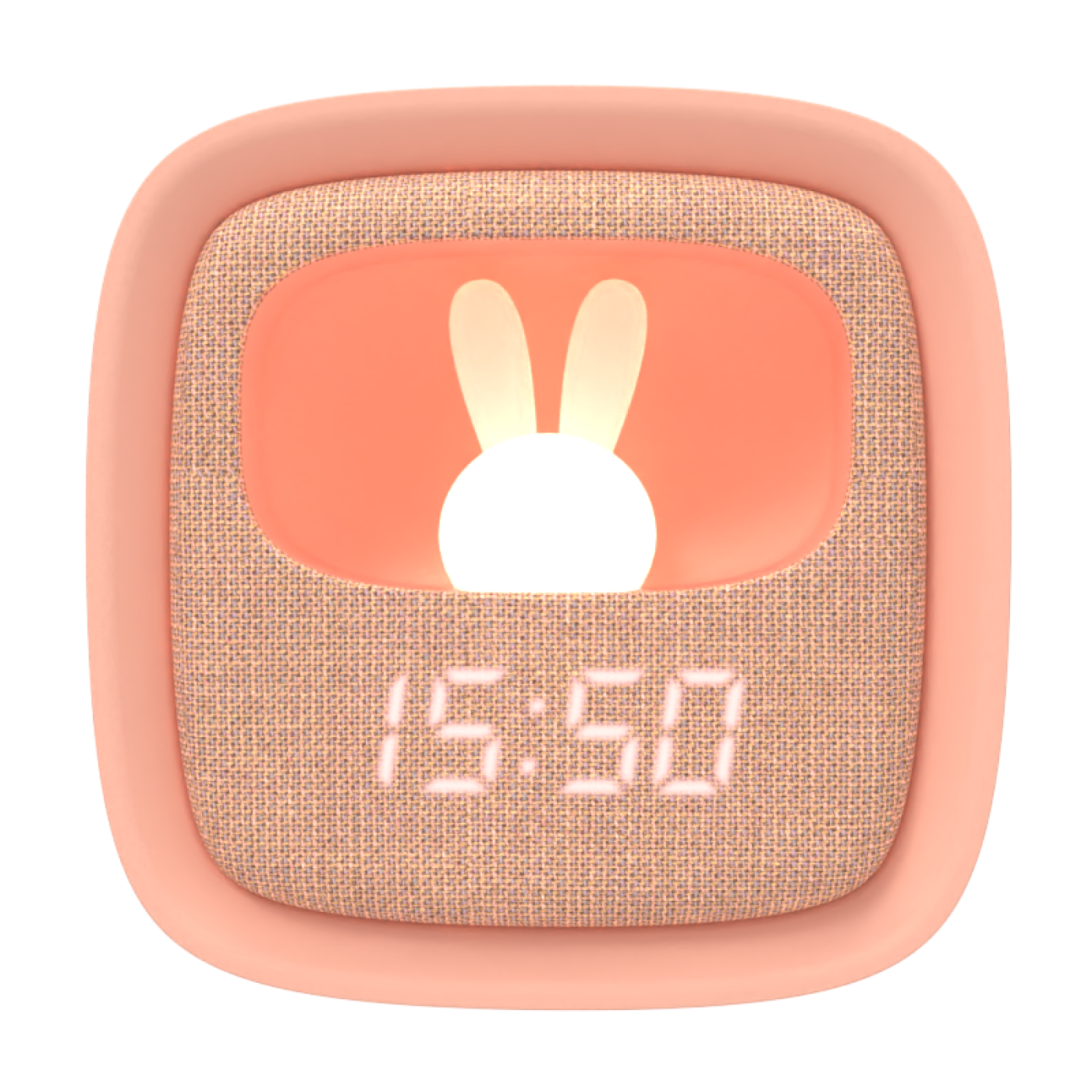 Somon Tavşan Masaüstü Saati ve Gece Lambası - BILLY-PK-01 - 3701365601211