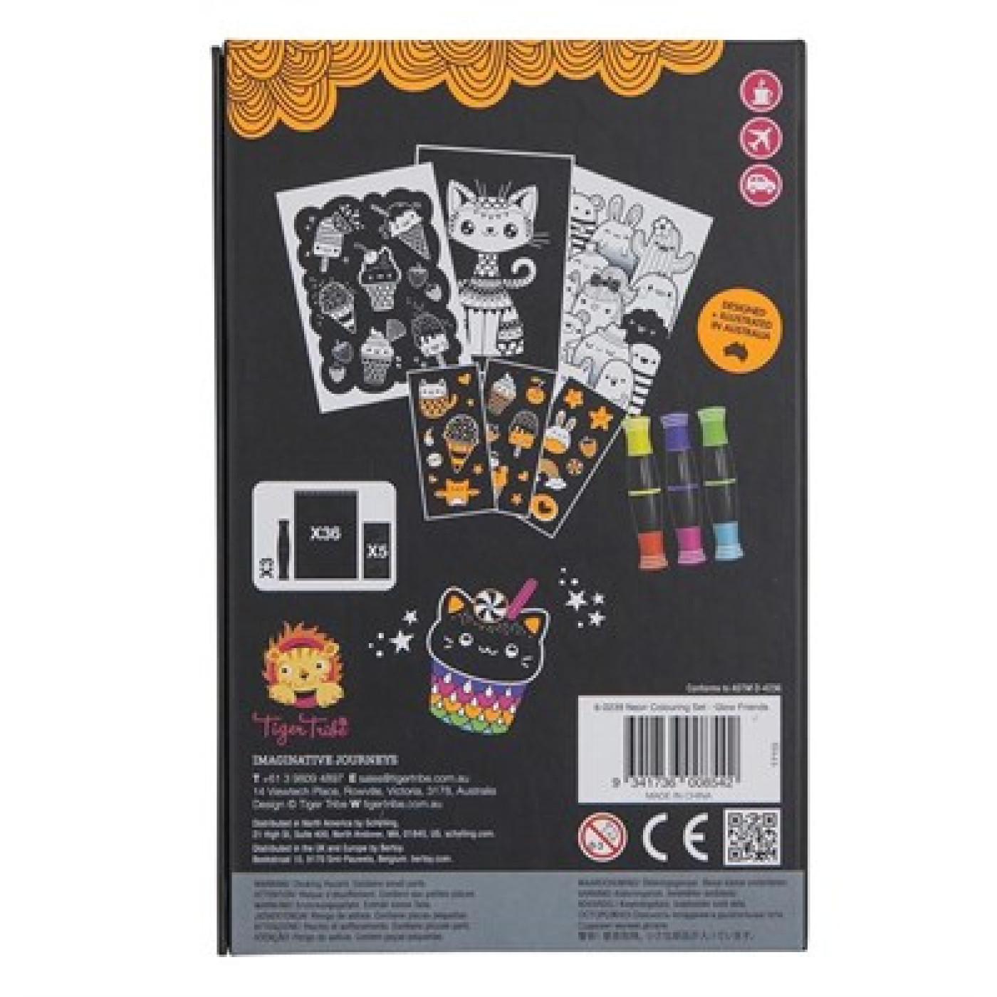 Tiger Tribe - Neon Boyama Seti - Glow Friends - 6-0239 - 9341736008542