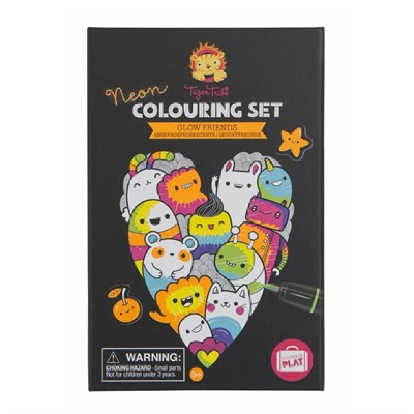 Tiger Tribe - Neon Boyama Seti - Glow Friends - 6-0239 - 9341736008542