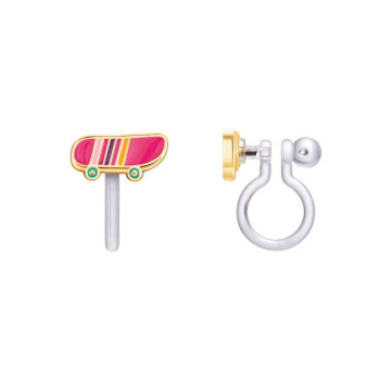Girl Nation - Clıp On Cutie Earrings- Sassy Skateboard