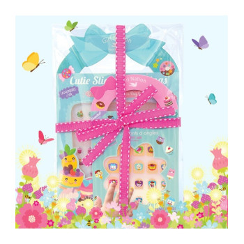 Cutie Stick-On Earrings And Nail Sticker Girly Gift Set- Sweet Shop