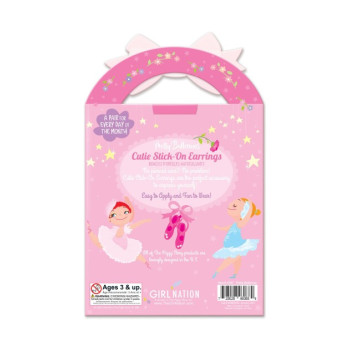 Cutie Stick-On Earrings- Pretty Ballerinas