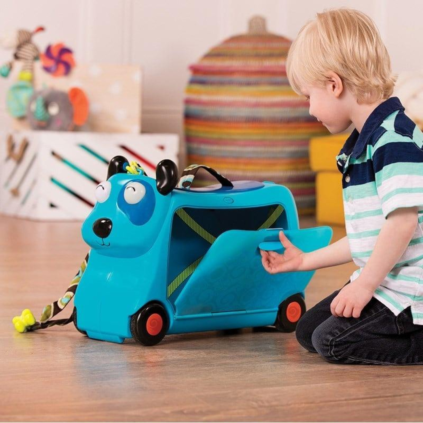 B.Toys - Tekerlekli Seyahat Çantası - Mavi - BX1572Z - 062243330733