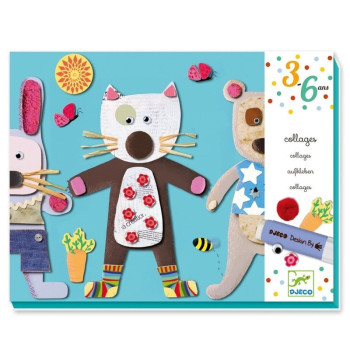 Djeco Kağıt Yapıştırma - Collages For Little Ones Djeco Kağıt Yapıştırma - Collages For Little Ones