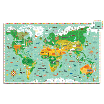 Djeco Klasik Puzzle 200 Parça - Around The World Djeco Klasik Puzzle 200 Parça - Around The World