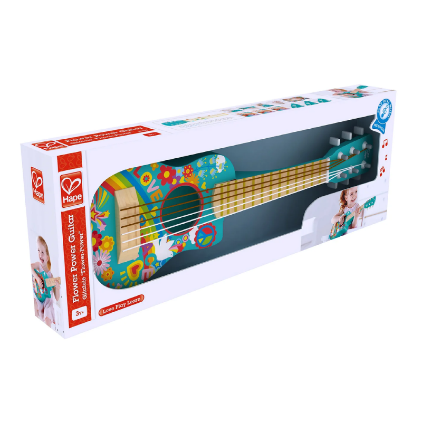 Hape Flower Power Oyuncak Gitar - e0600 - 6943478021853