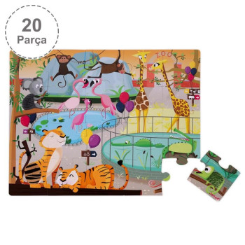Janod 20 Parça Dokun Hisset Puzzle - Hayvanat Bahçesi Janod 20 Parça Dokun Hisset Puzzle - Hayvanat Bahçesi