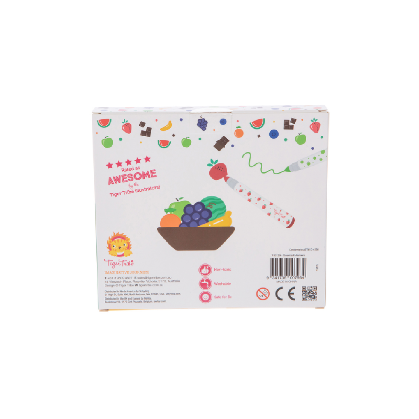 Tiger Tribe - 8Li Kokulu Boya Kalemi - 7-0130 - 9341736007934