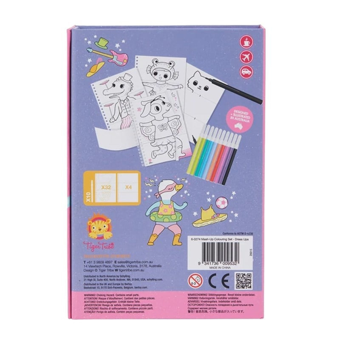 Tiger Tribe - Mash-Up Boyama Seti - Dress Ups - 9341736009532 - 9341736009532