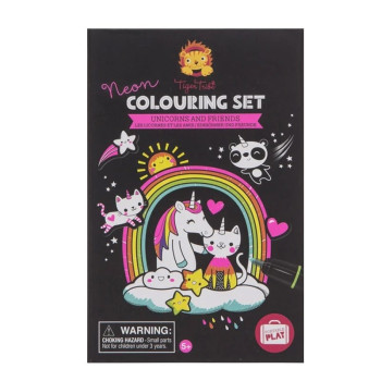 Tiger Tribe Neon Boyama Seti - Unicorns and Friends Tiger Tribe Neon Boyama Seti - Unicorns and Friends