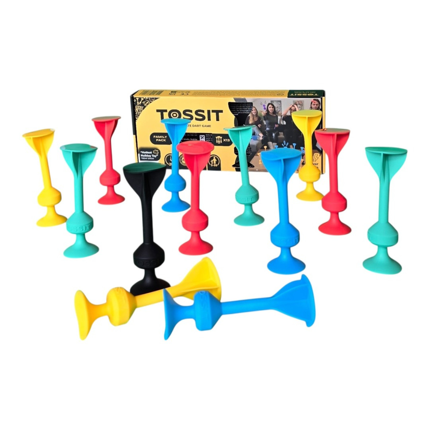 Tossit Silikon Dart -Aile Seti - Kırmızı/Camgöbeği/Mavi/Sarı - 4745010377839 Tossit Silikon Dart -Aile Seti - Kırmızı/Camgöbeği/Mavi/Sarı - 4745010377839 - 4745010377839