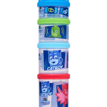 Smiggle - Pj Mask 4Lü Atıştırmalık Beslenme Kapları