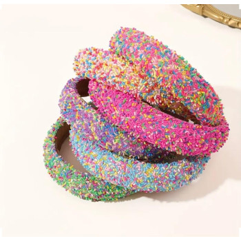 Şeker Desenli Çocuk Tacı Pembe