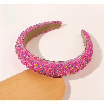 Şeker Desenli Çocuk Tacı Pembe