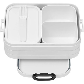 bento lunch box take a break midi - white  bento lunch box take a break midi - white