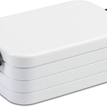 bento lunch box take a break midi - white  bento lunch box take a break midi - white