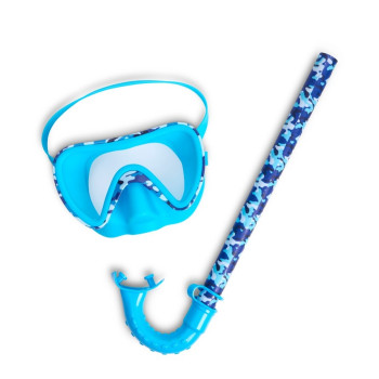Aqua2ude Camo Deniz Gözlüğü - Snorkel 2li Set