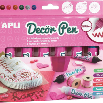 Aplı - Dekor Hobby Kalem 6 Renk