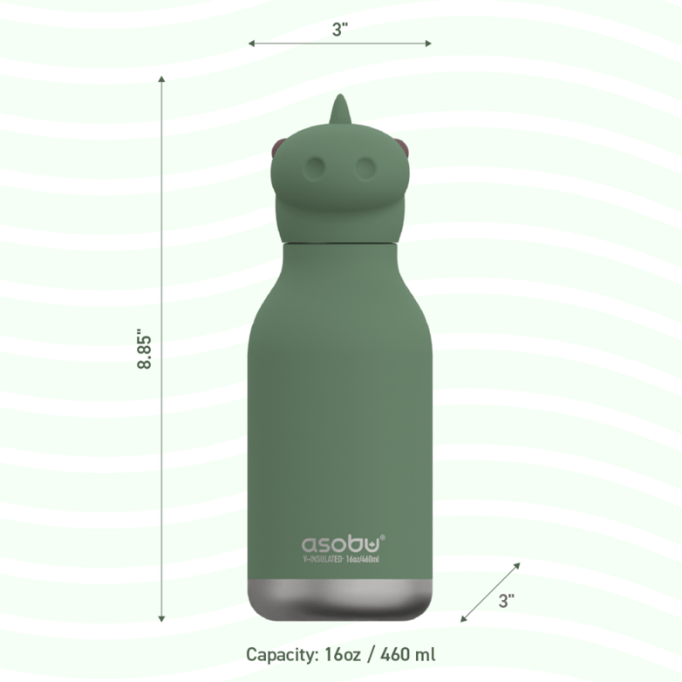 Asobu - Bestie Bottle - Dinosaur Asobu - Bestie Bottle - Dinosaur