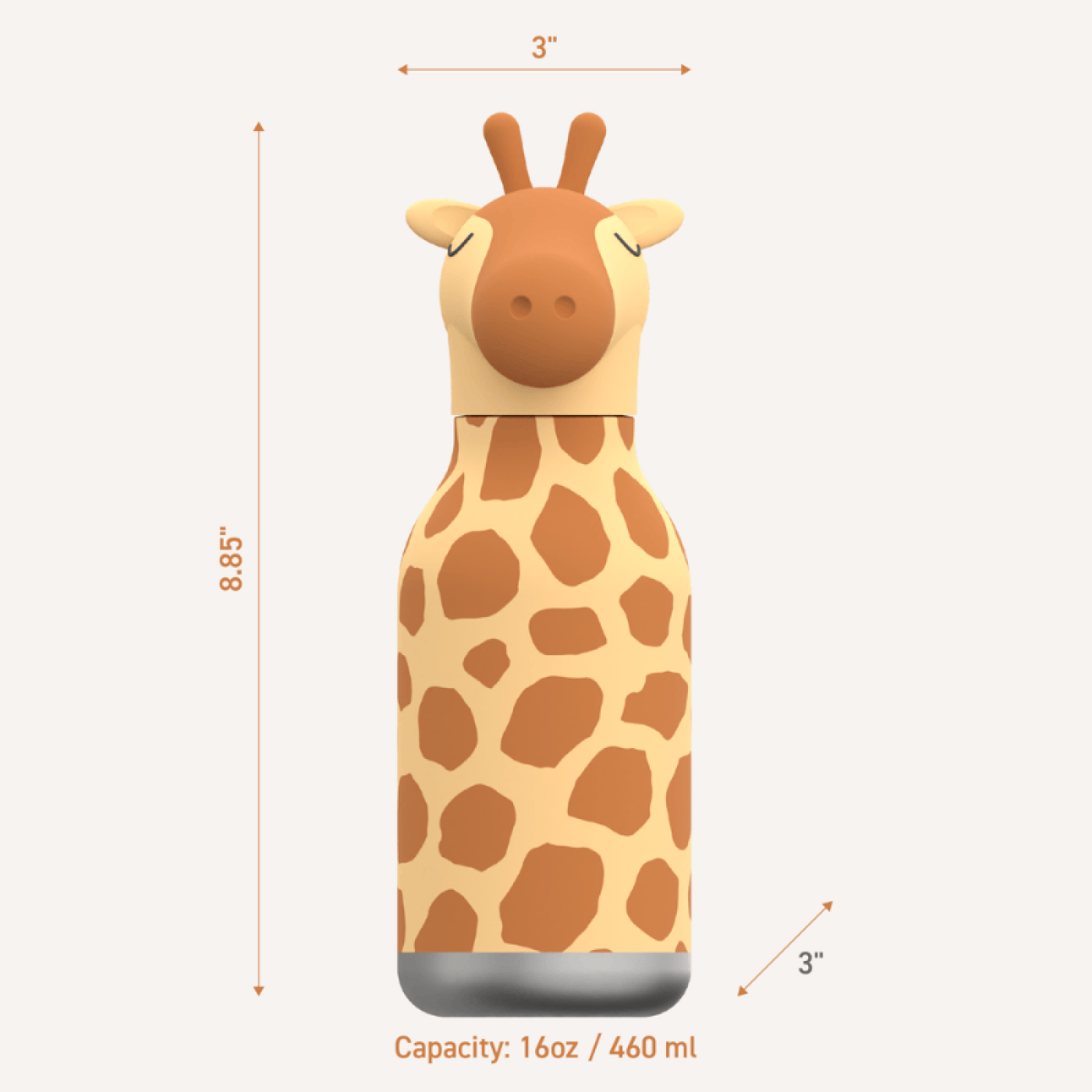 Asobu Bestie Bottle - Giraffe Asobu Bestie Bottle - Giraffe