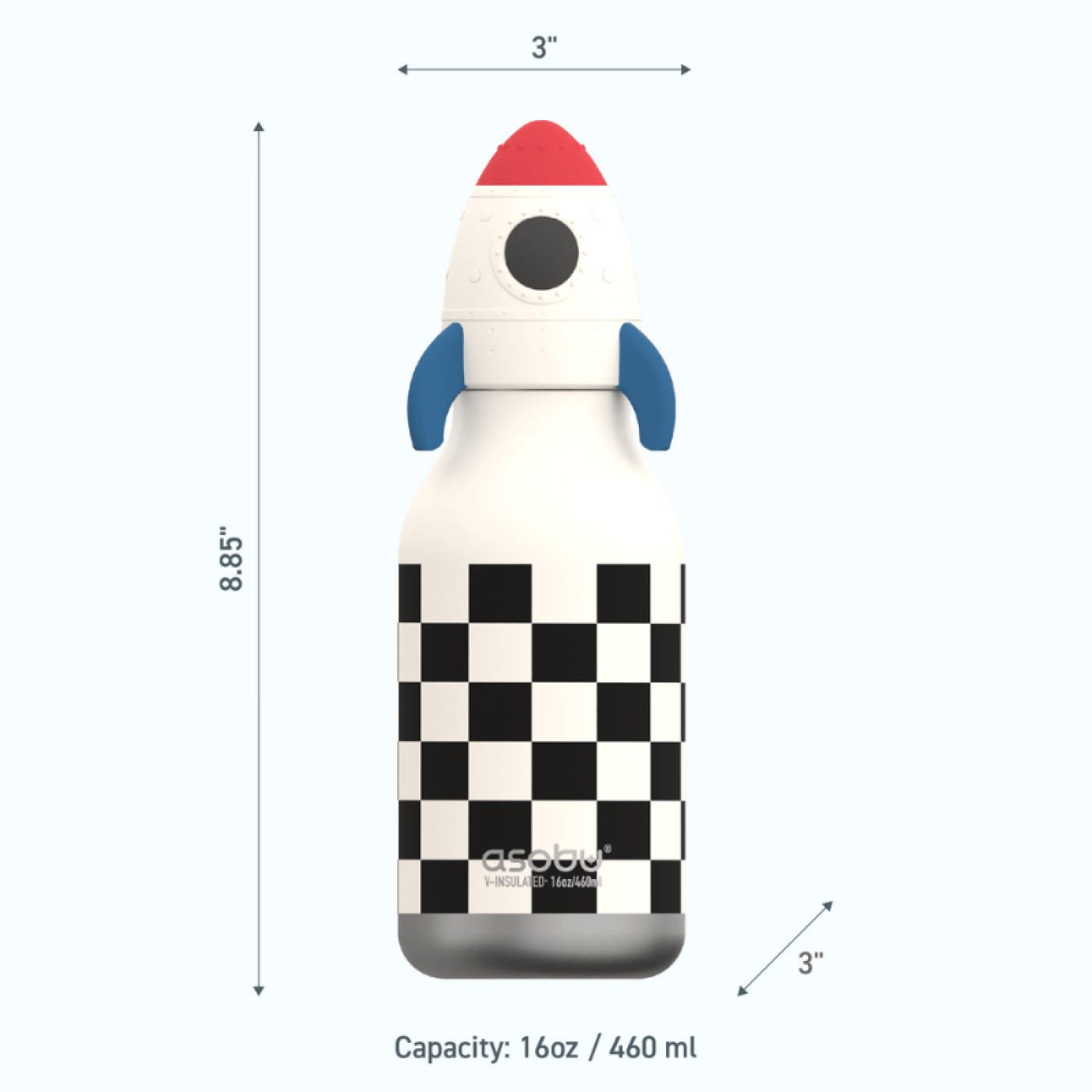 Asobu - Bestie Bottle - Rocketship Asobu - Bestie Bottle - Rocketship