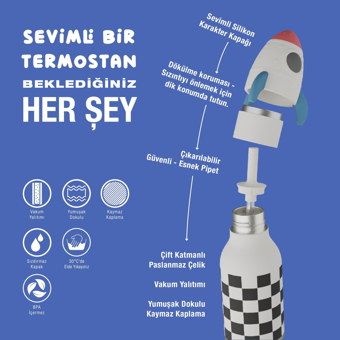Asobu - Bestie Bottle - Rocketship Asobu - Bestie Bottle - Rocketship