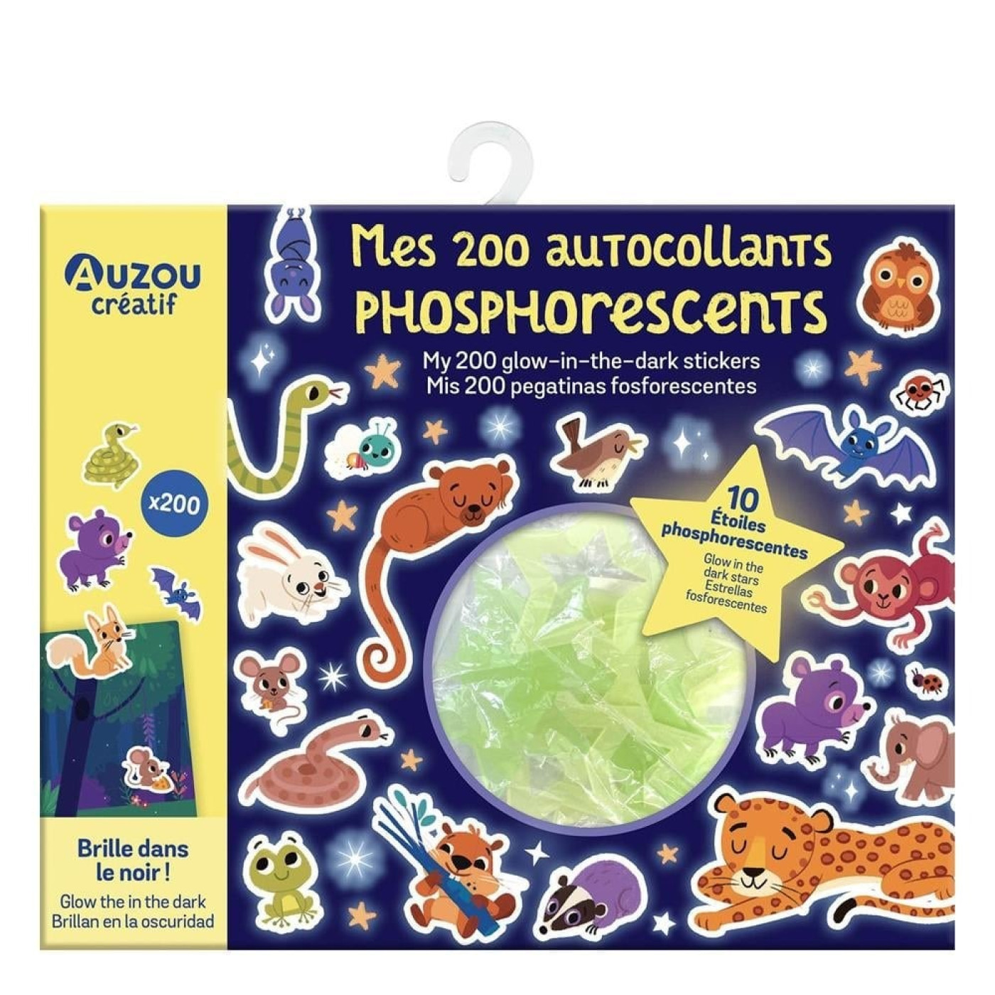 200 Fosforlu Sticker Seti – Poster + 10 Yıldız - 9791039536295 - 9791039536295
