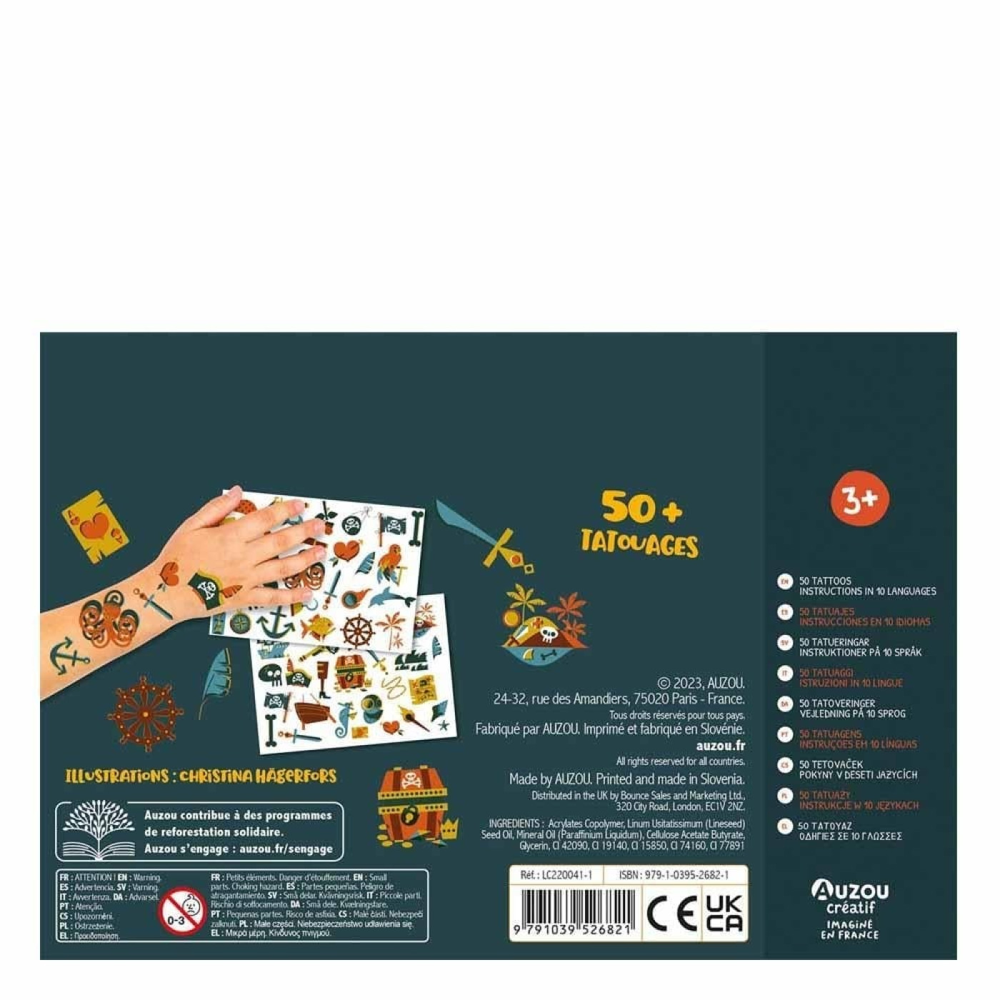 Çocuklar İçin Geçici Dövme - Korsanlar - ST01010 - 9791039526821