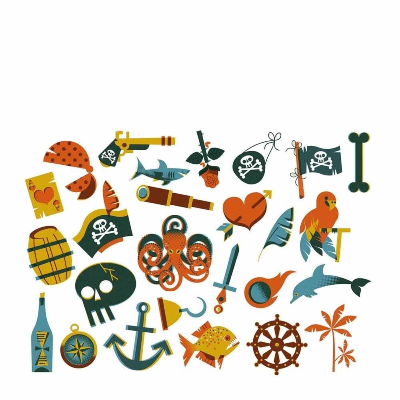 Çocuklar İçin Geçici Dövme - Korsanlar - ST01010 - 9791039526821