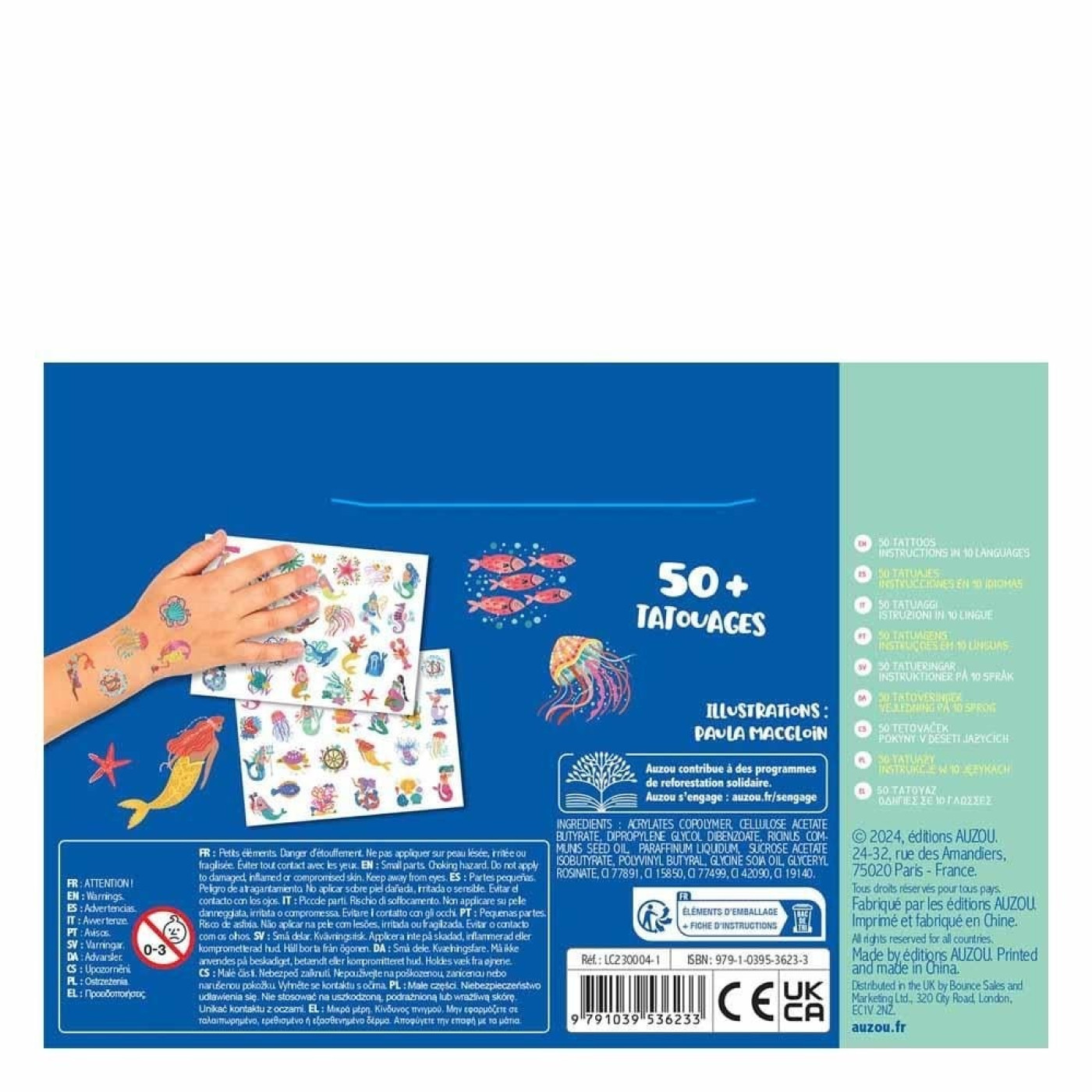 Küçük Dövmelerim - Deniz Kızı Ve Okyanus - 9791039536233 - 9791039536233