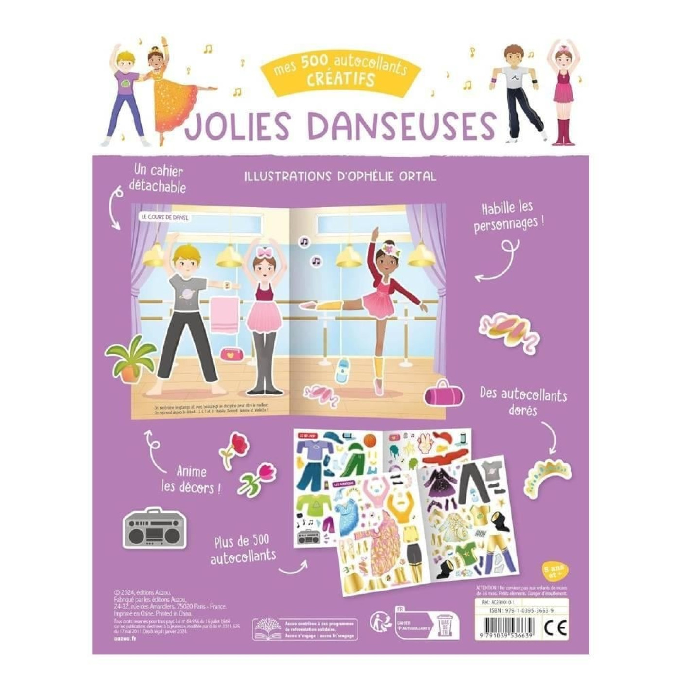 Mes 500 Autocollants Creatifs - Jolıes Danseuses - 9791039536639 Mes 500 Autocollants Creatifs - Jolıes Danseuses - 9791039536639 - 9791039536639