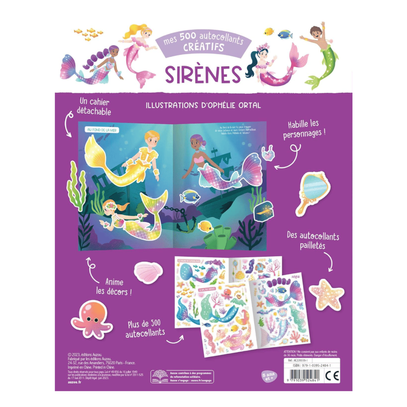 Mes 500 Autocollants Creatifs - Sırenes - 9791039524841 Mes 500 Autocollants Creatifs - Sırenes - 9791039524841 - 9791039524841