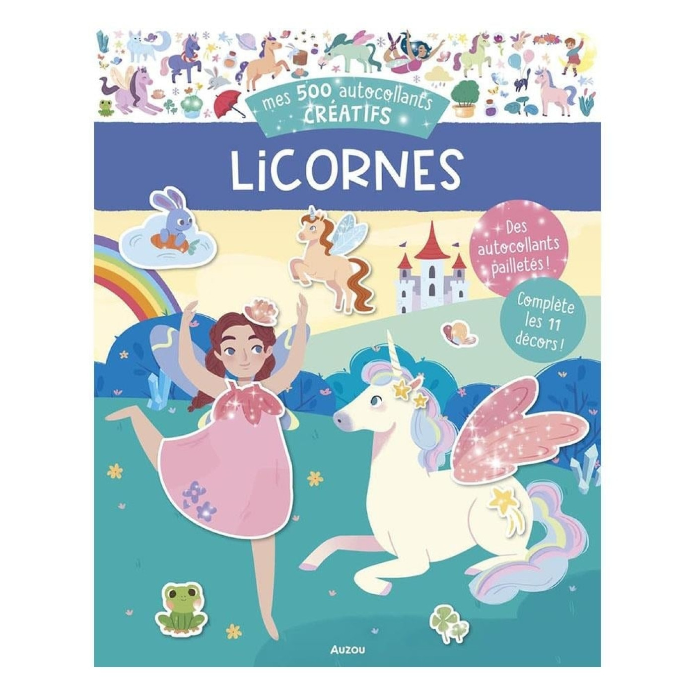 MES 500 AUTOCOLLANTS CREATIFS - LICORNES
