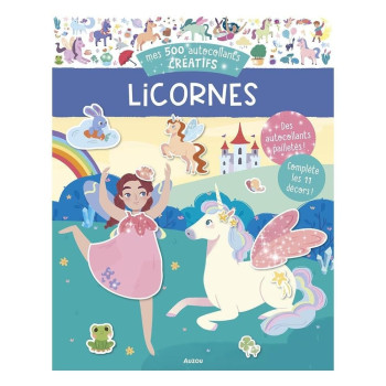 MES 500 AUTOCOLLANTS CREATIFS - LICORNES MES 500 AUTOCOLLANTS CREATIFS - LICORNES