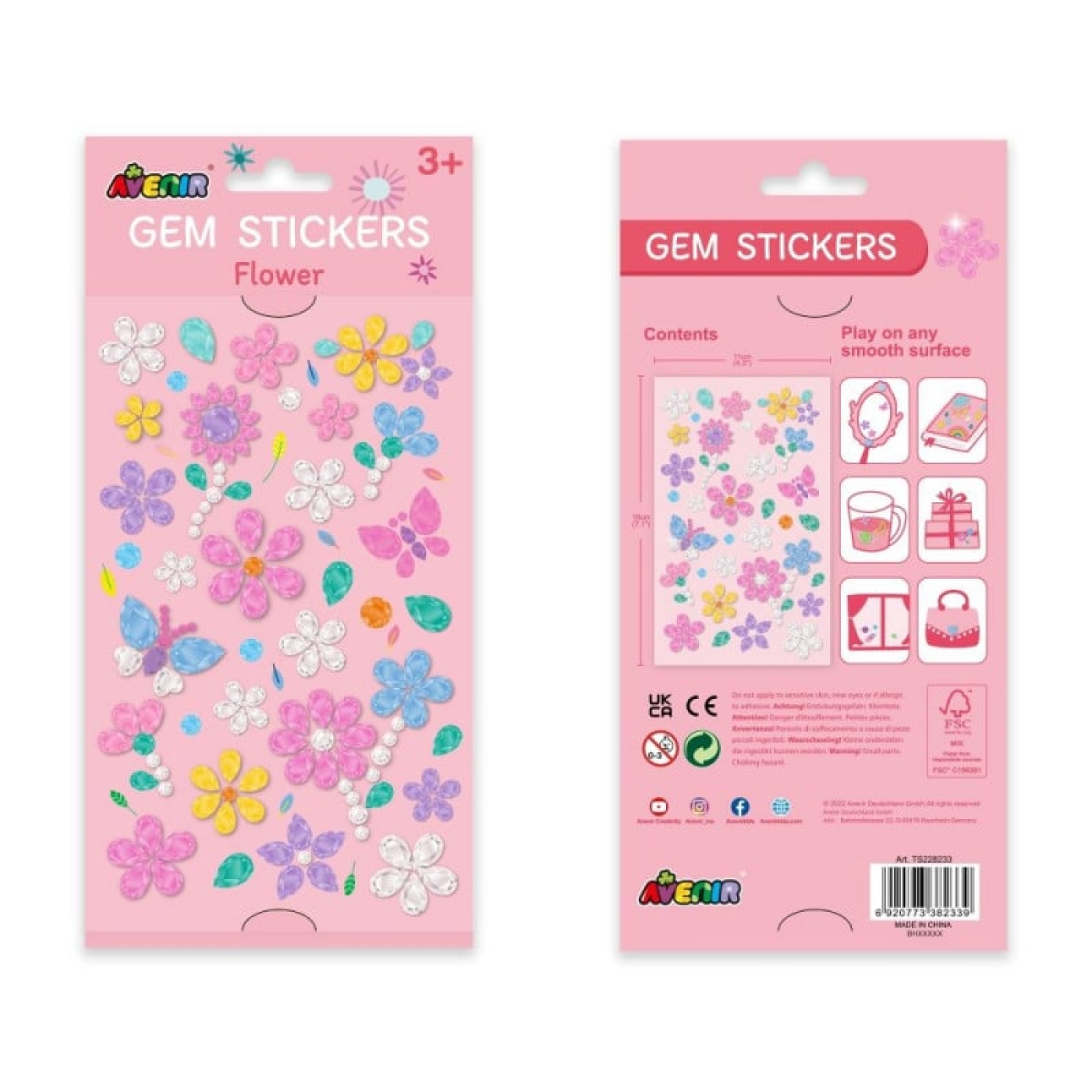 Avenir Mücevher Çıkartmaları - Flower - TS228233 - 6920773382339