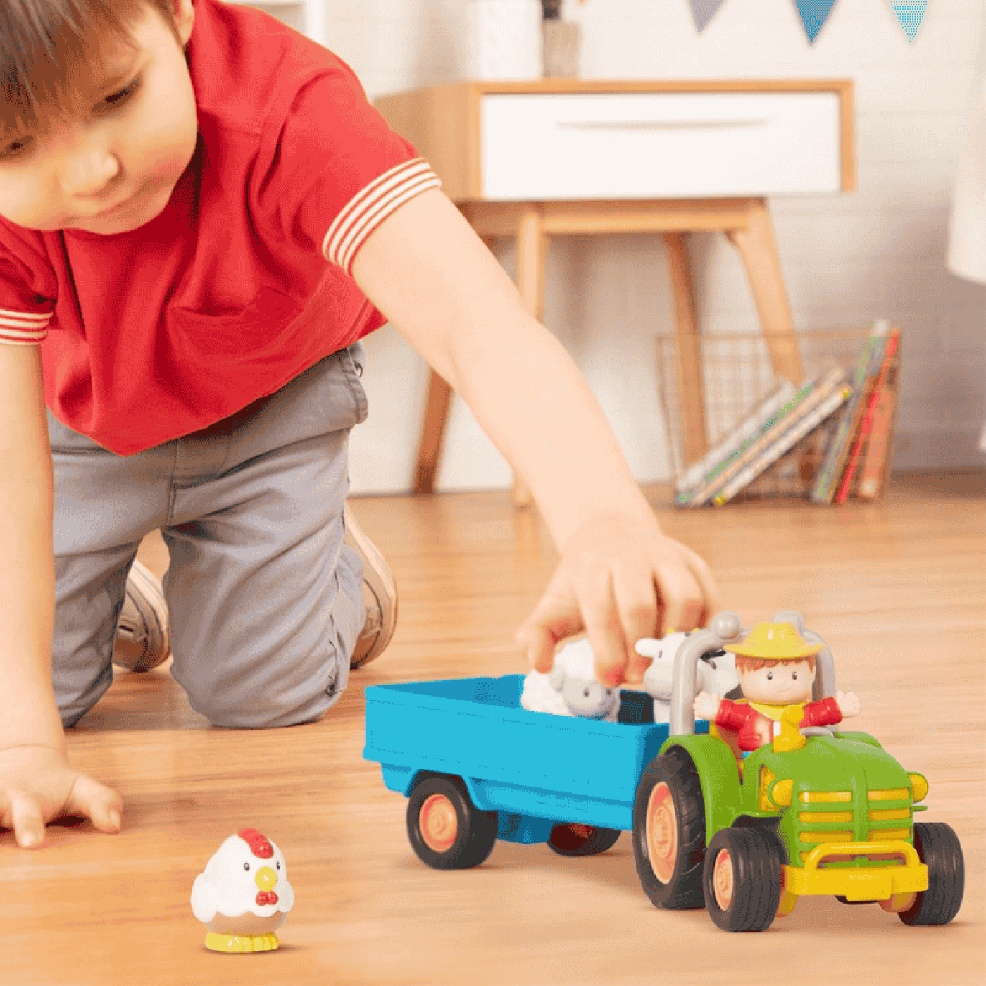 Battat Çiftlik Eğlencesi Traktör - BT4658Z - 062243454149