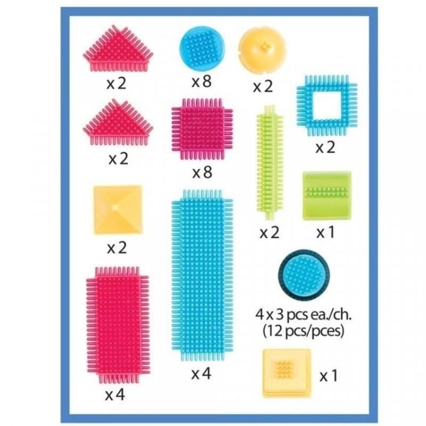 Bristle Blocks Yapı Oyuncakları - Basic - 50 Parça - BT3068Z - 062243254268