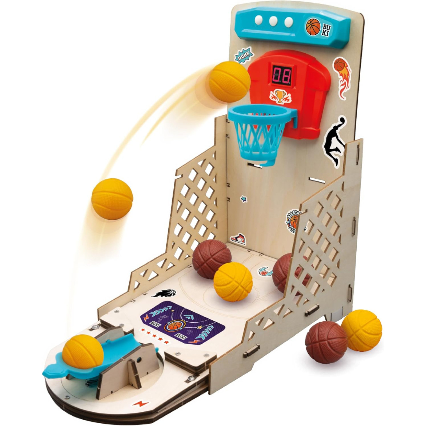 Buki Buki - Electronic Basketball Skill Game with Sound Scoreboard, Timer and 3 Game Modes - Kutu Oyunları Görseli