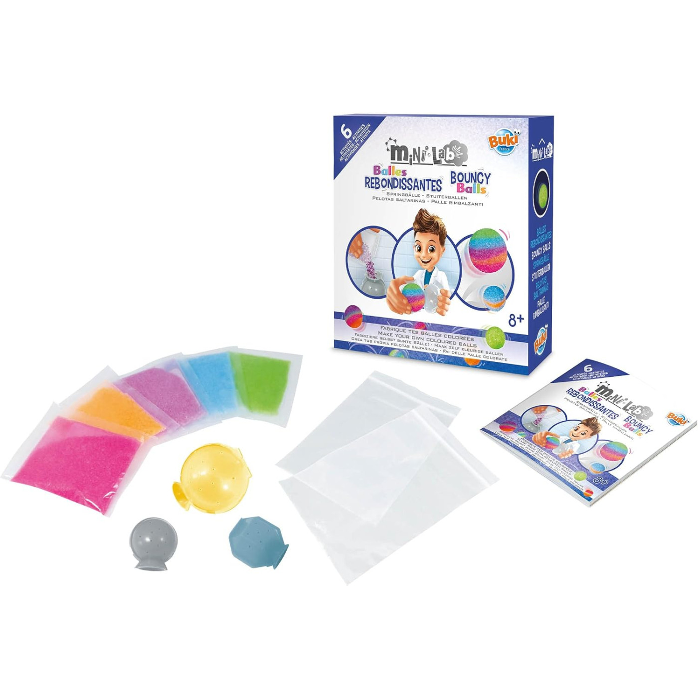 Buki Buki - Mini Lab Bouncy Balls, Small - Kutu Oyunları Görseli