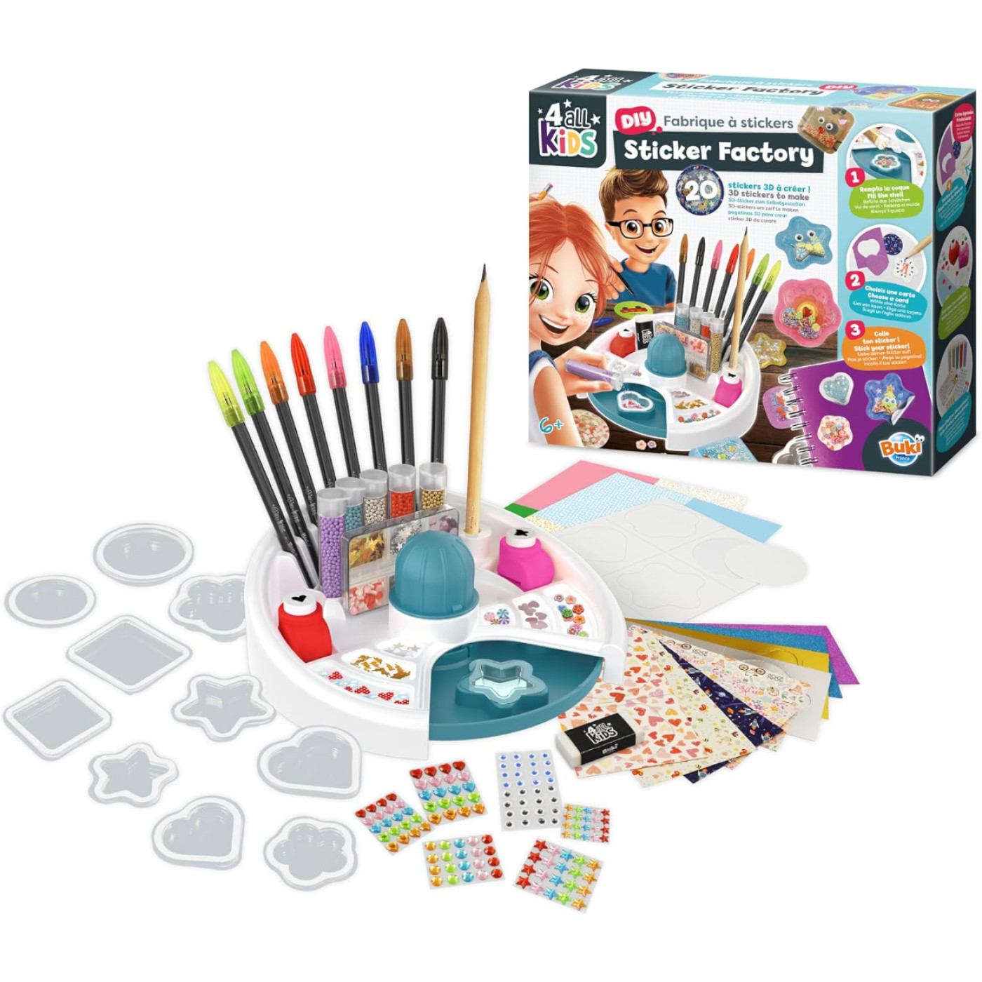 Buki Buki - Children's 3D Sticker Factory - El İşi ve Tasarım Aktiviteleri Görseli