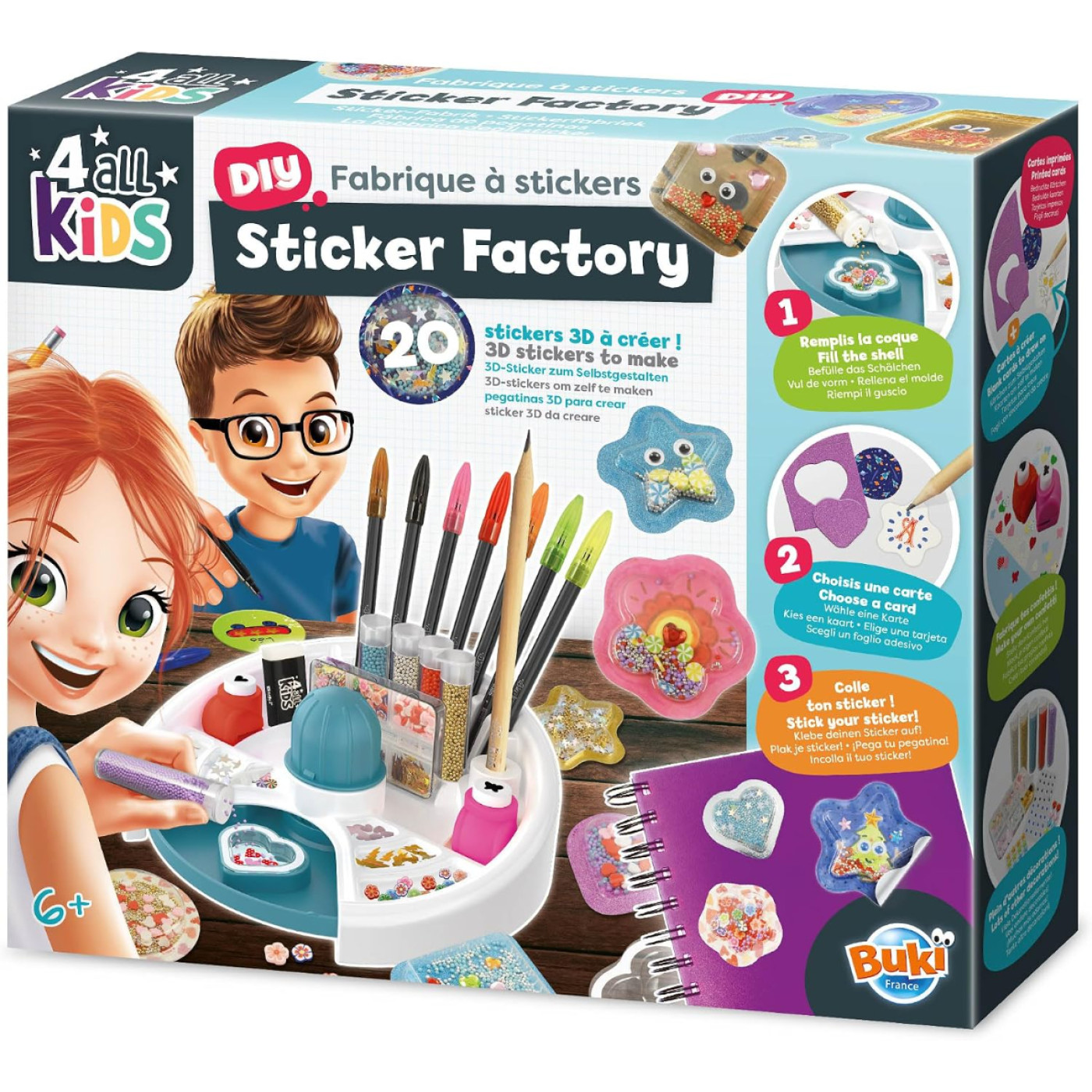 Buki Buki - Children's 3D Sticker Factory - El İşi ve Tasarım Aktiviteleri Görseli