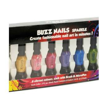 Buzz Art - Çocuklara Özel Tırnak Boyama Tasarım Seti Sparkle