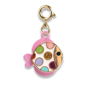 Charm it - Gold Glitter Tropical Fish Charm